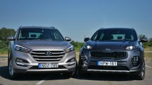 ÖSSZEHASONLÍTÁS- Hyundai Tucson és Kia Sportage 