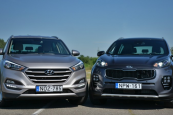 ÖSSZEHASONLÍTÁS- Hyundai Tucson és Kia Sportage ÖSSZEHASONLÍTÁS- Hyundai Tucson és Kia Sportage