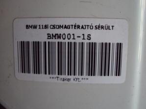 BMW 118 2011-2019 CSOMAGTÉRAJTÓ ENYHÉN SÉRÜLT