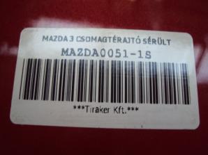 MAZDA 3 CSOMAGTÉRAJTÓ SÉRÜLT