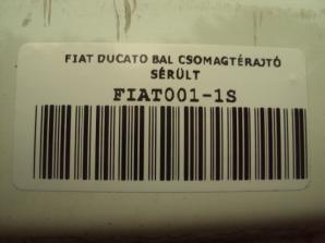 FIAT DUCATO BAL CSOMAGTÉRAJTÓ SÉRÜLT
