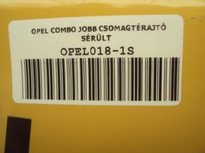 OPEL COMBO 2004-  JOBB CSOMAGTÉRAJTÓ SÉRÜLT