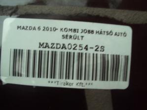 MAZDA 6 2010- KOMBI JOBB HÁTSÓ AJTÓ SÉRÜLT