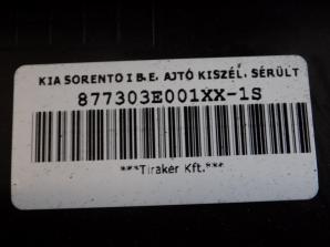 KIA SORENTO I B.E. AJTÓ KISZÉL. SÉRÜLT